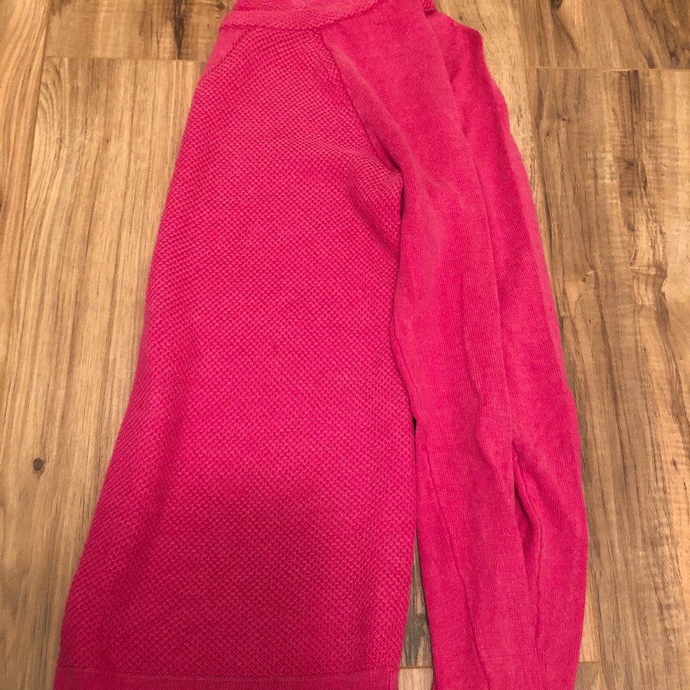 Pink XS American Eagle waffle knit long sleeve
